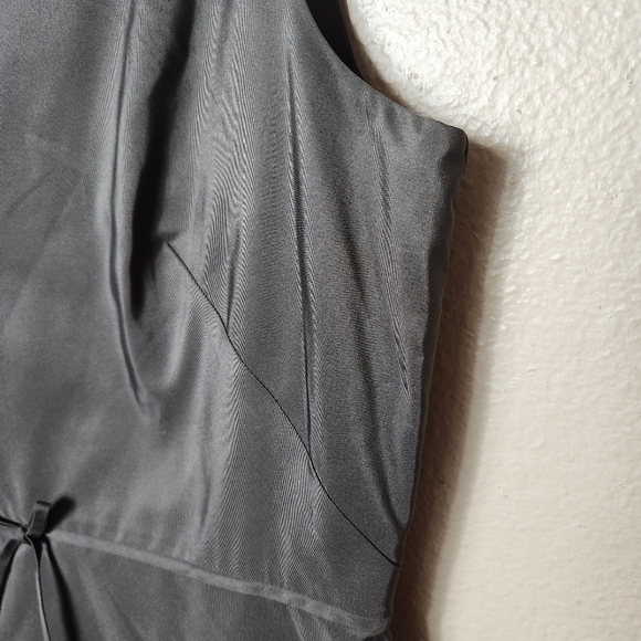 J. Crew Womens |10 Tall| Y2K Brown 100% Silk Boatneck Fit & Flare Dress - Picture 4 of 7